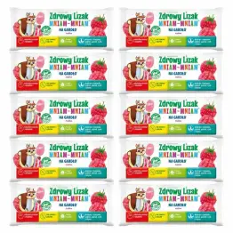 10 x Zdrowy Lizak Mniam - Mniam na Gardło Łezka Malina - Starpharma