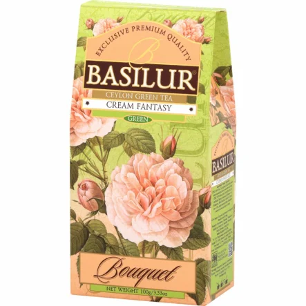 Herbata Zielona Liściasta z Dodatkami CREAM FANTASY 100 g - BASILUR 