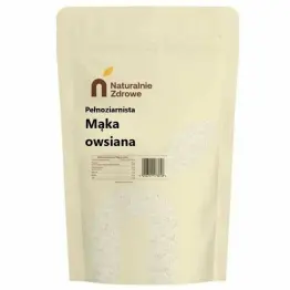 Mąka Owsiana Pełnoziarnista 1 kg - Naturalnie Zdrowe