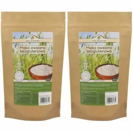 Zestaw 2 x Mąka Owsiana Bezglutenowa Pełnoziarnista 500 g - Simpatiko