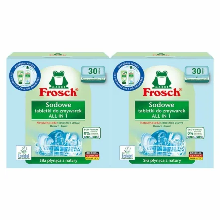 2 x Sodowe Tabletki do Zmywarek All in One 30 Sztuk - Frosch