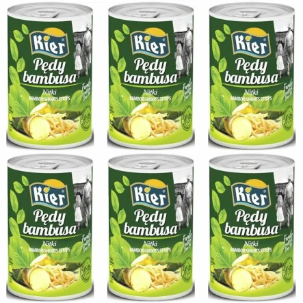 6 x Pędy Bambusa 400 g (200 g) - Kier