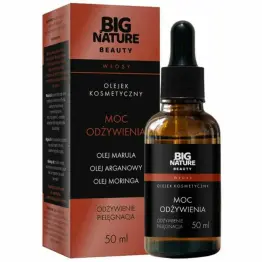 Olejek Kosmetyczny Moc Odżywienia do Włosów (Olej Marula, Olej Arganowy, Olej Moringa) 50 ml - Big Nature