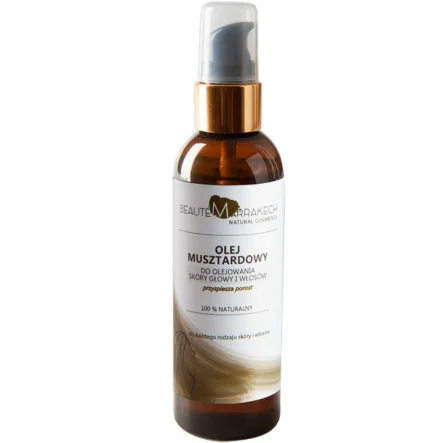 Olej Musztardowy Przyspieszający Porost Włosów 100 ml - Beaute Marrakech