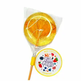 Lizak o Smaku Cytrynowym Bez Dodatku Cukru 17 g - TimPops