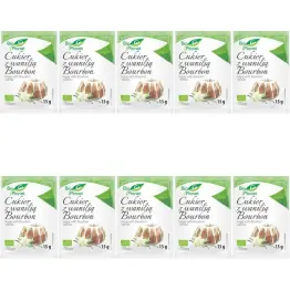 Zestaw 10 x Cukier Waniliowy z Wanilią Bourbon Bio 15 g - Bio Planet