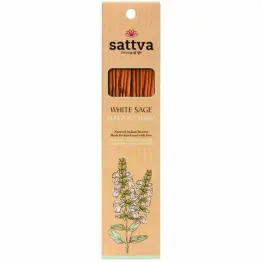 Kadzidełka Indyjskie Biała Szałwia 15 Sztuk (30 g) - Sattva