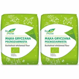 2 x Mąka Gryczana Pełnoziarnista Bio 1 kg - Bio Planet