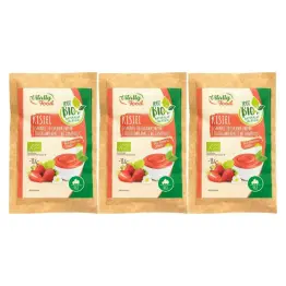 3 x Kisiel o Smaku Truskawkowym z Kawałkami Truskawek i Witaminą C BIO 38 g - Vitally Food