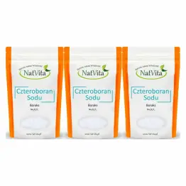 3 x Czteroboran Sodu Dziesięciowodny Boraks 900 g - Natvita Borax