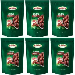 Zestaw 6 x Daktyle Suszone Bez Pestek 1 kg - Targroch