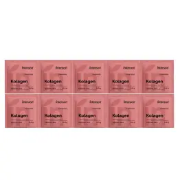 10 x Kolagen z Witaminą C i Kwasem Hialuronowym o Smaku Truskawkowym 11,5 g - Intenson