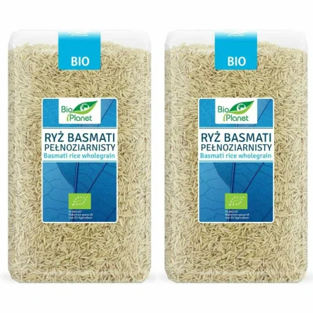 Zestaw 2 x Ryż Basmati Pełnoziarnisty Bio 1 kg - Bio Planet
