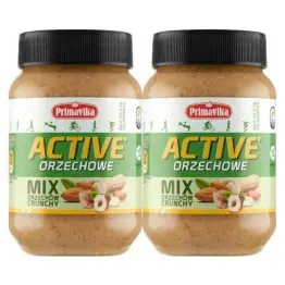 2 x Pasta Mix Orzechów ACTIVE Crunchy 470 g - Primavika