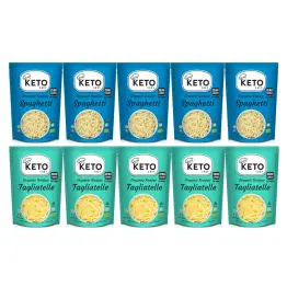 5 x Makaron Keto (Konjac Typu Noodle Spaghetti) Bio 270 g (200 g) - Keto Chef +  5 x Makaron Keto (Konjac Typu Noodle Tagliatelle) Bio 270 g (200 g)  - Keto Chef