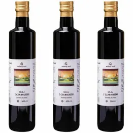 Zestaw 3 x Olej z Czarnuszki Tłoczony na Zimno Nieoczyszczony 500 ml - Zielony Nurt