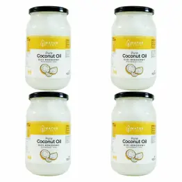 Zestaw 4 x Olej Kokosowy Bezzapachowy Rafinowany 900 ml  -  Natur Planet