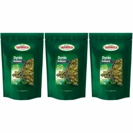 3 x Pestki Dyni bez Łupiny Doypack 1 kg - Targroch