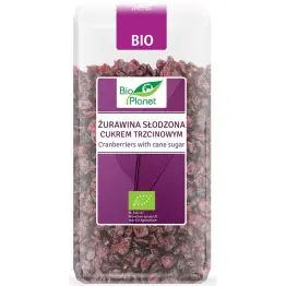 Żurawina Słodzona Cukrem Trzcinowym Bio 400 g - Bio Planet