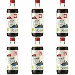 6 x Sos Sojowy Tamari 25% Mniej Soli Bezglutenowy Bio 500 ml - Lima