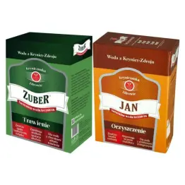 Zuber - Karton 3 l - Woda Lecznicza - Krynica + Woda Lecznicza w Kartonie Jan Oczyszczenie 3 l - Krynica