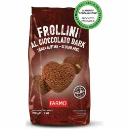 Ciasteczka Czekoladowe Bez Laktozy Bezglutenowe 200 g - Farmo