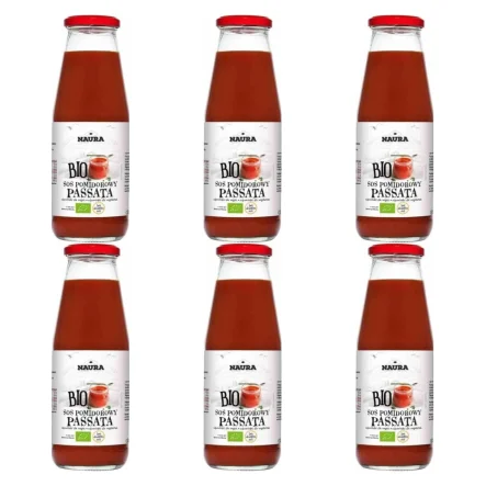 6 x Sos Pomidorowy Passata Bio 680 g - Naura
