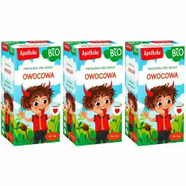 3 x Herbatka Dla Dzieci Owocowa Bio 40 g (20 x 2 g) - Apotheke