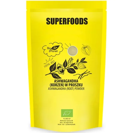 Ashwagandha (Korzeń) w Proszku Bio 500 g -  Bio Planet