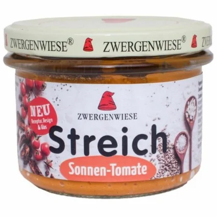Pasta Słonecznikowa z Suszonymi Pomidorami Bezglutenowa Bio 180 g - Zwergenwiese