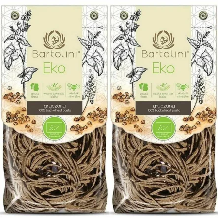 2 x Makaron Gryczany Gniazdka Bio 250 g - Bartolini