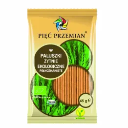 Paluszki Żytnie Pełnoziarniste Bio 45 g Pięć Przemian