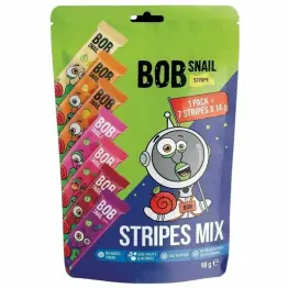 Przekąski Stripe Mix Bez Dodatku Cukru 98 g (7x 14 g) - Bos Snail