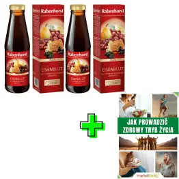 2 x Napój Owocowo-Ziołowy z Żelazem i Witaminami 450 ml (poprzednia nazwa Bogactwo Żelaza Plus Witaminy) - Rabenhorst+ ePoradnik: Jak Prowadzić Zdrowy Tryb Życia
