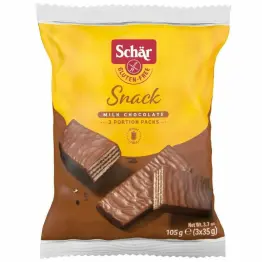 Snack Wafle w Czekoladzie Bezglutenowe 105 g (3x 35 g) - Schar
