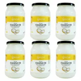 Zestaw 6 x Olej Kokosowy Bezzapachowy Rafinowany 900 ml  -  Natur Planet