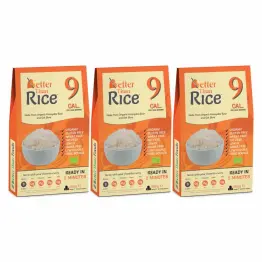 Zestaw 3 x Makaron Konjac w Kształcie Ryżu Bio 385 g (300 g) - Better Than Foods