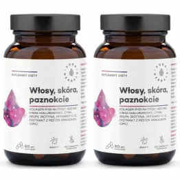 2 x Kolagen Rybi NatiCol (Włosy, Skóra, Paznokcie) 60 Kapsułek - Aura Herbals