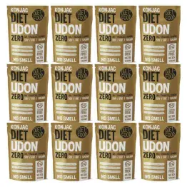 12 x Makaron Konjac Udon Bezglutenowy  270 g (200g) - Diet-Food
