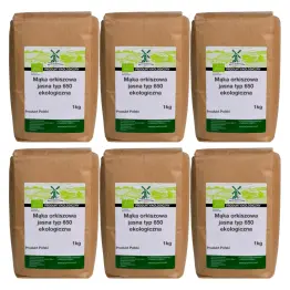 6 x Mąka Orkiszowa Jasna Typ 650 Eko 1 kg - Młyn Kopytowa