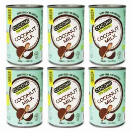 Zestaw 6 x Napój Kokosowy w Puszce 17% Tłuszczu Bio 400 ml Cocomi