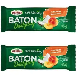 2 x Baton Daktylowy z Kokosem i Morelami 40 g - Targroch