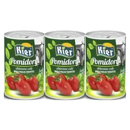 3 x Pomidory Obierane Całe 400 g - Kier