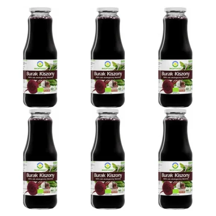 6 x Sok z Buraka Kiszonego NFC Bio 1 L - BioFood
