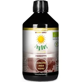 Koncentrat Napoju Probiotycznego Kurkuma Imbir Pieprz Bezglutenowy Bio 500 ml - Joy Day (data: 28.05.2026)