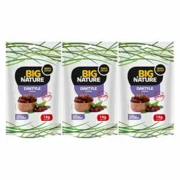 Zestaw 3 x Daktyle Suszone Naturalne bez Pestek 1 kg -  Big Nature 