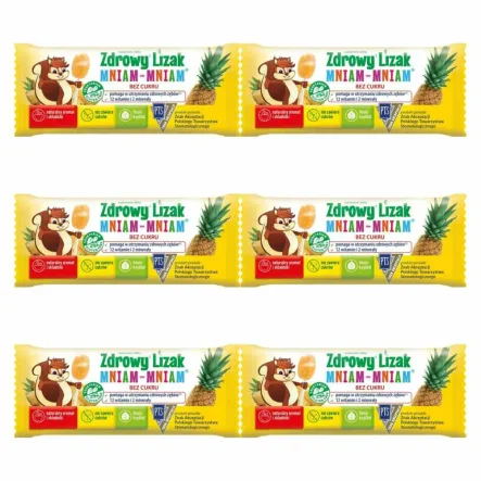 6 x Zdrowy Lizak Mniam - Mniam ANANAS Łezka 6 g - Starpharma