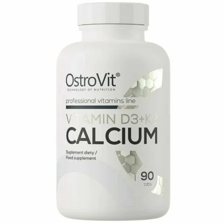 Witamina D3+ K2+ Wapń 90 Tabletek - OstroVit