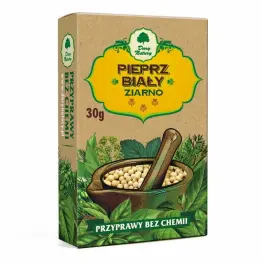 Pieprz Biały Ziarno 30 g - Dary Natury