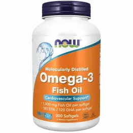 Omega - 3 200 Kapsułek Żelowych - NOW